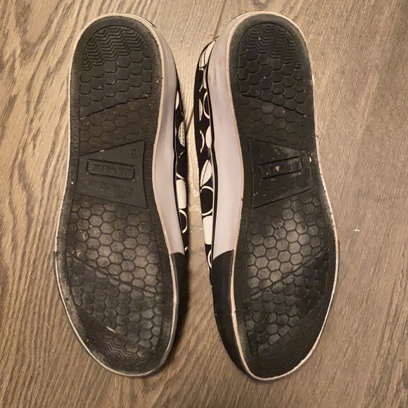 B&W print slip on canvas sneakers - Picture 3 of 4